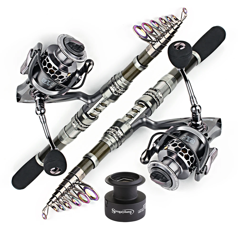 Fishing Line Spooler - Sougayilang 1.8-3.3m Carbon Fiber Spinning Fishing