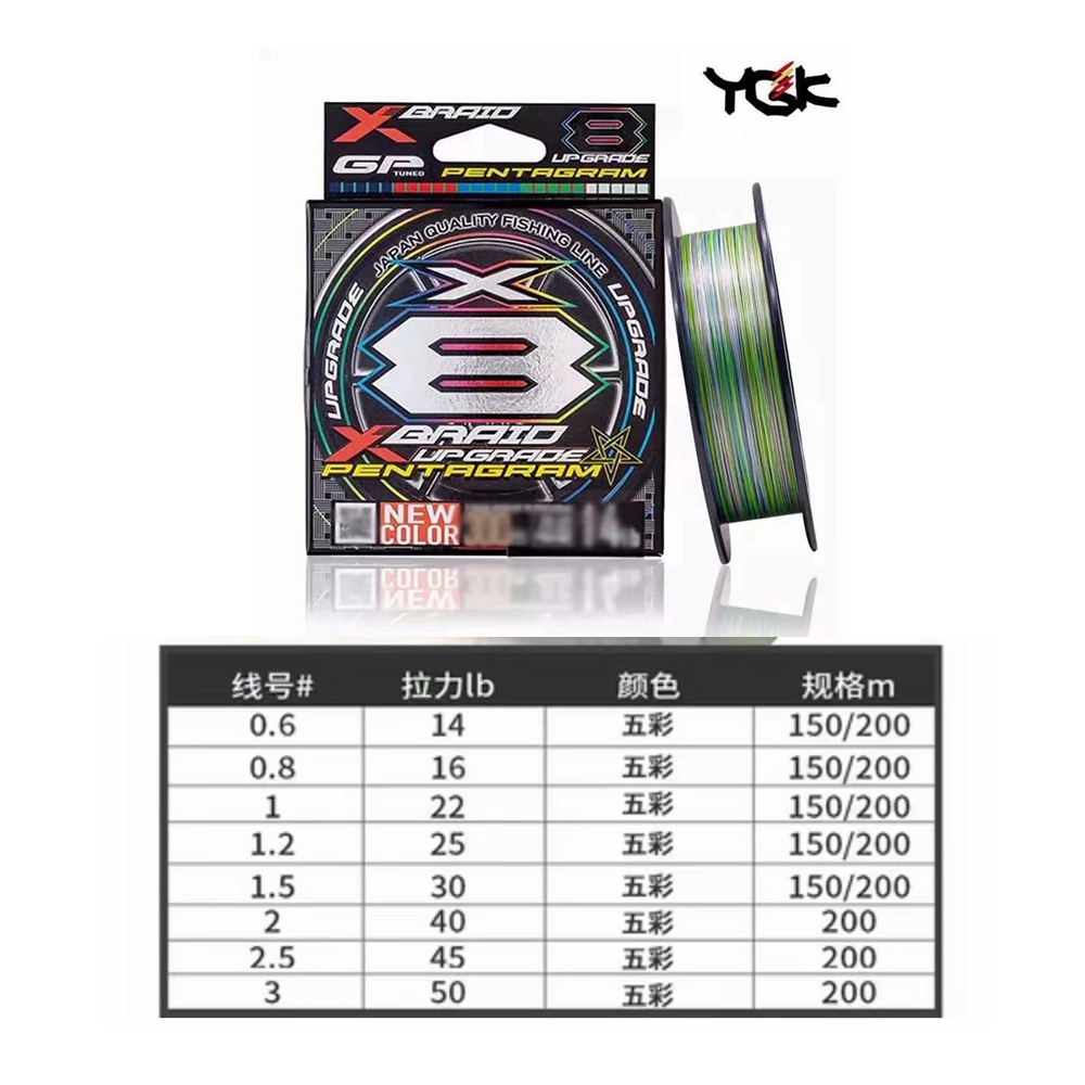 YGK X BRAID Upgrade X8 PENTAGR - Leader Line review and price