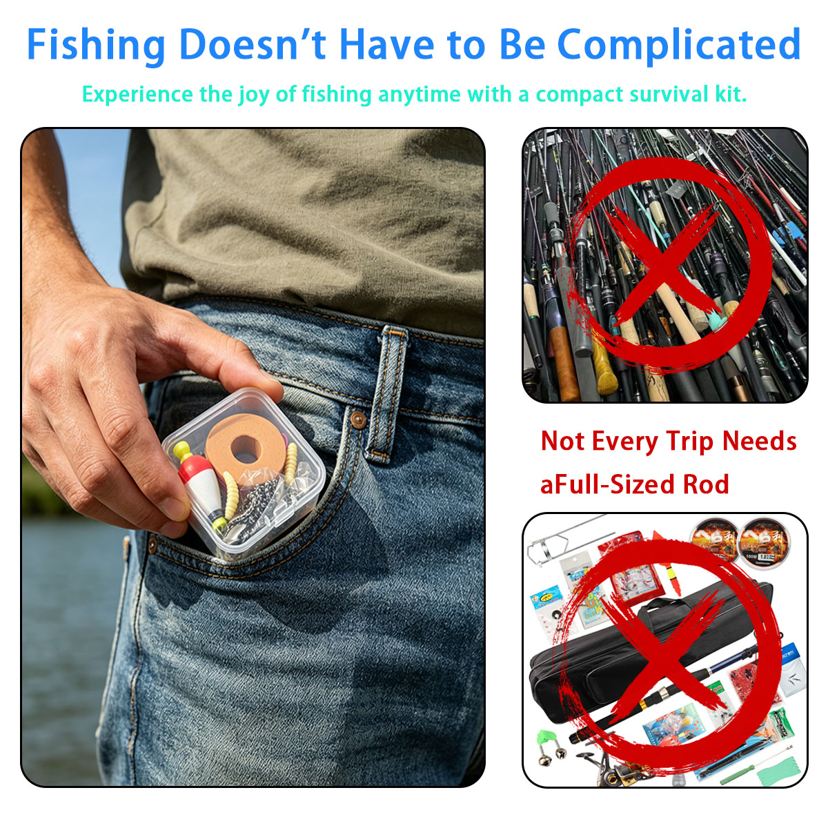 Portable Emergency Fishing Gea - Fishing Line Box review and price